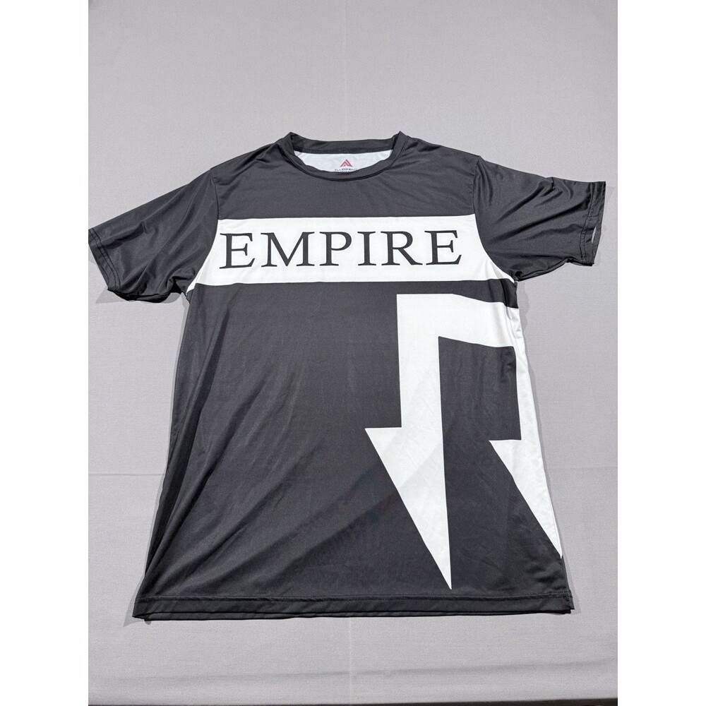 Men's Empire Black/White Tshirt Breathable Double Sided Size Large